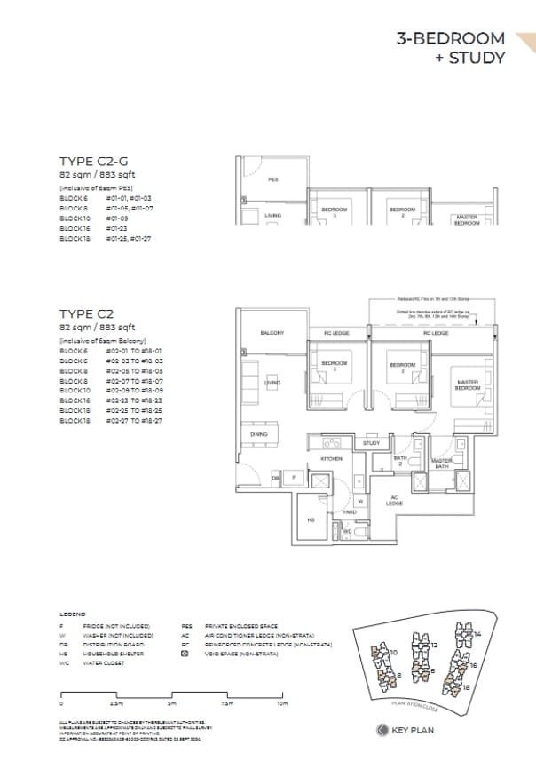 Novo-Place-Floor-Plan-C2-3-Bedroom-Study